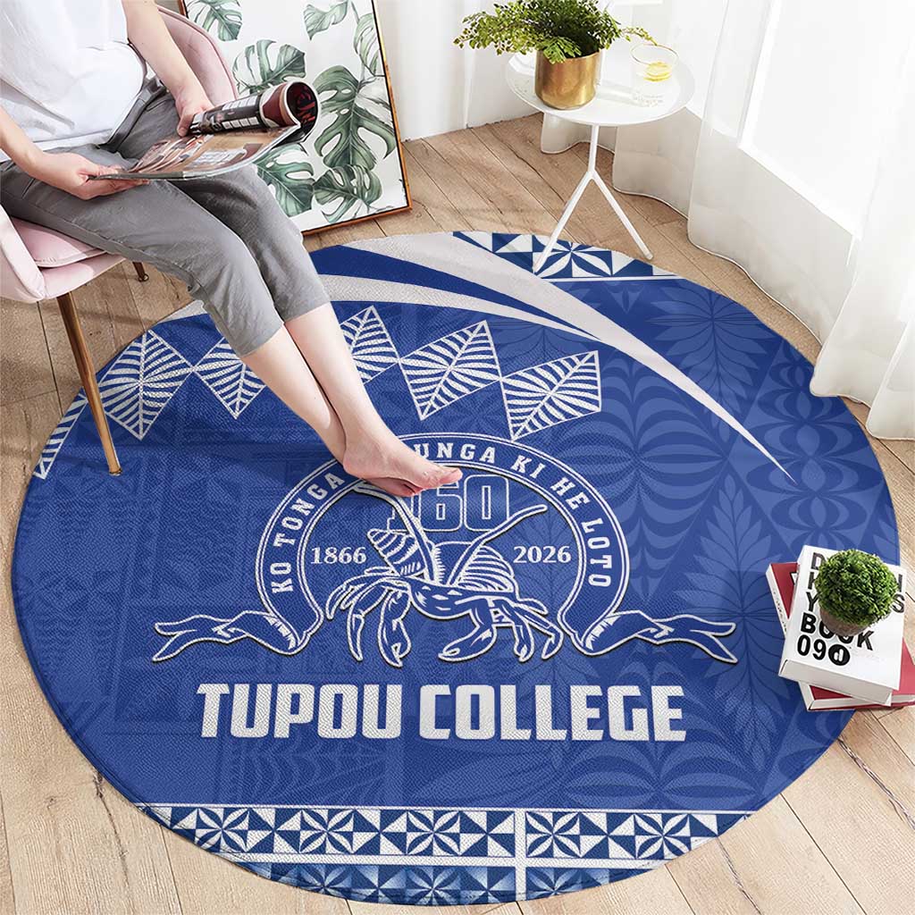 Tonga Tupou College Toloa Round Carpet 160 Years Anniversary Tongan Ngatu Pattern LT14 - Polynesian Pride