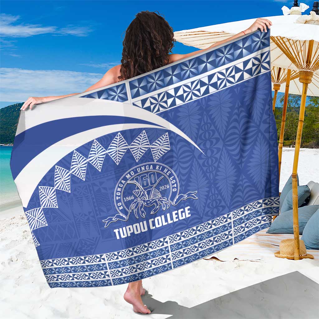 Tonga Tupou College Toloa Sarong 160 Years Anniversary Tongan Ngatu Pattern LT14 One Size 44 x 66 inches Blue - Polynesian Pride