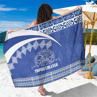 Tonga Tupou College Toloa Sarong 160 Years Anniversary Tongan Ngatu Pattern LT14 One Size 44 x 66 inches Blue - Polynesian Pride