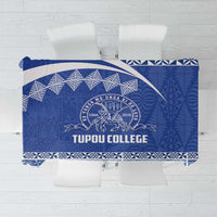 Tonga Tupou College Toloa Tablecloth 160 Years Anniversary Tongan Ngatu Pattern LT14 Blue - Polynesian Pride