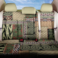 Beige Aotearoa Kowhaiwhai Pattern Back Car Seat Cover NZ Maori Quilt Style LT14 One Size Beige - Polynesian Pride