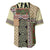 Beige Aotearoa Kowhaiwhai Pattern Baseball Jersey NZ Maori Quilt Style