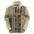 Beige Aotearoa Kowhaiwhai Pattern Hoodie NZ Maori Quilt Style