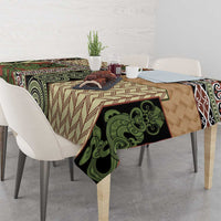 Beige Aotearoa Kowhaiwhai Pattern Tablecloth NZ Maori Quilt Style LT14 - Polynesian Pride