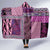 Pink Aotearoa Kowhaiwhai Pattern Hooded Blanket NZ Maori Quilt Style