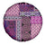 Pink Aotearoa Kowhaiwhai Pattern Spare Tire Cover NZ Maori Quilt Style