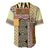 Yellow Aotearoa Kowhaiwhai Pattern Baseball Jersey NZ Maori Quilt Style