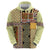 Yellow Aotearoa Kowhaiwhai Pattern Hoodie NZ Maori Quilt Style