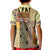 Yellow Aotearoa Kowhaiwhai Pattern Kid Polo Shirt NZ Maori Quilt Style