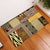 Yellow Aotearoa Kowhaiwhai Pattern Rubber Doormat NZ Maori Quilt Style