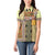 Yellow Aotearoa Kowhaiwhai Pattern Women Polo Shirt NZ Maori Quilt Style