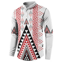 Aotearoa Taniko Button Sweatshirt Niho Taniwha Purapura Whetu Mix Poutama LT14 - Polynesian Pride