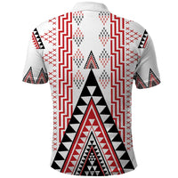 Aotearoa Taniko Polo Shirt Niho Taniwha Purapura Whetu Mix Poutama LT14 - Polynesian Pride