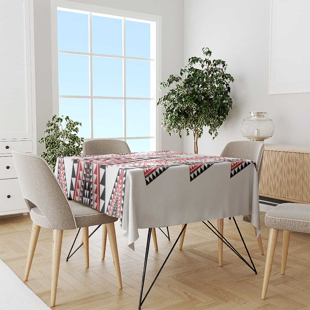Aotearoa Taniko Tablecloth Niho Taniwha Purapura Whetu Mix Poutama LT14 - Polynesian Pride