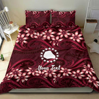 Personalised Cook Islands Mangaia Bedding Set Tiare Maori Polynesian Waves Tattoo LT14 - Polynesian Pride