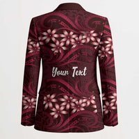 Personalised Cook Islands Mangaia Blazer Tiare Maori Polynesian Waves Tattoo LT14 - Polynesian Pride