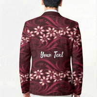 Personalised Cook Islands Mangaia Blazer Tiare Maori Polynesian Waves Tattoo LT14 - Polynesian Pride