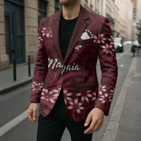 Personalised Cook Islands Mangaia Blazer Tiare Maori Polynesian Waves Tattoo LT14 - Polynesian Pride