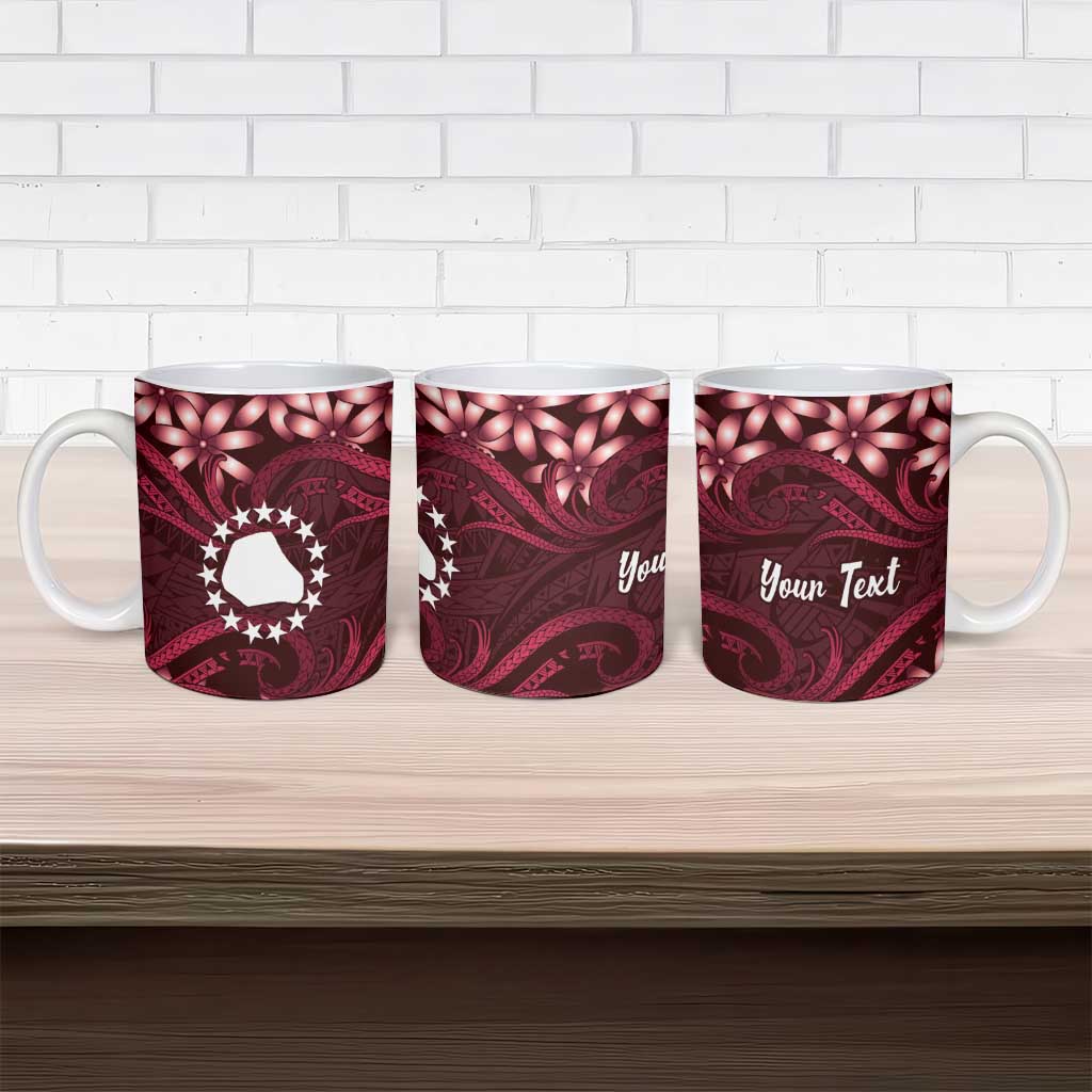 Personalised Cook Islands Mangaia Ceramic Mug Tiare Maori Polynesian Waves Tattoo LT14 - Polynesian Pride
