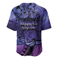 Philippines Father's Day Baseball Jersey Polynesian Tattoo Galaxy Vibes LT14 - Polynesian Pride