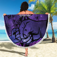 Philippines Father's Day Beach Blanket Polynesian Tattoo Galaxy Vibes LT14 - Polynesian Pride