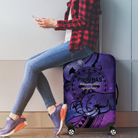 Philippines Father's Day Luggage Cover Polynesian Tattoo Galaxy Vibes LT14 - Polynesian Pride