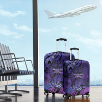 Philippines Father's Day Luggage Cover Polynesian Tattoo Galaxy Vibes LT14 - Polynesian Pride