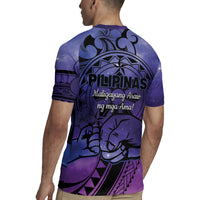 Philippines Father's Day Rugby Jersey Polynesian Tattoo Galaxy Vibes LT14 - Polynesian Pride