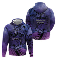 Philippines Father's Day Zip Hoodie Polynesian Tattoo Galaxy Vibes LT14 - Polynesian Pride
