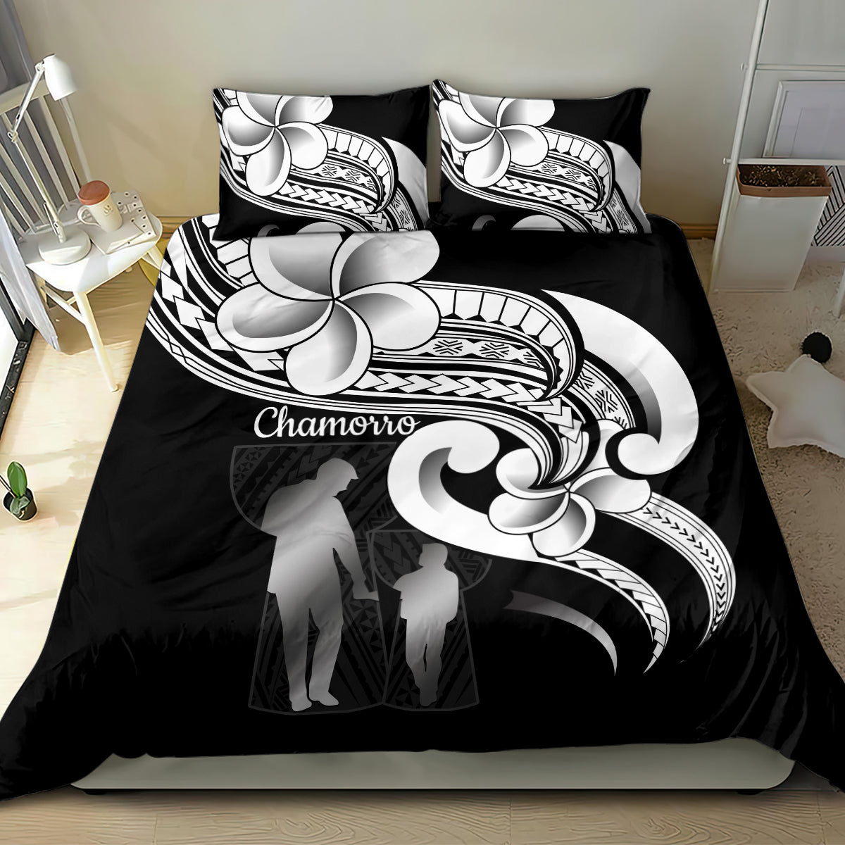 Guam Father's Day Bedding Set Chamorro Latte Stone Polynesian Pattern LT14 - Polynesian Pride