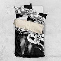 Guam Father's Day Bedding Set Chamorro Latte Stone Polynesian Pattern LT14 US Twin 172cm x 218cm Black - Polynesian Pride