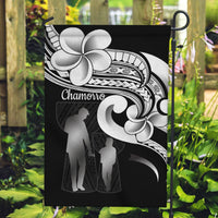 Guam Father's Day Garden Flag Chamorro Latte Stone Polynesian Pattern LT14 Garden Flag Black - Polynesian Pride