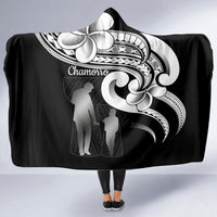 Guam Father's Day Hooded Blanket Chamorro Latte Stone Polynesian Pattern LT14 - Polynesian Pride