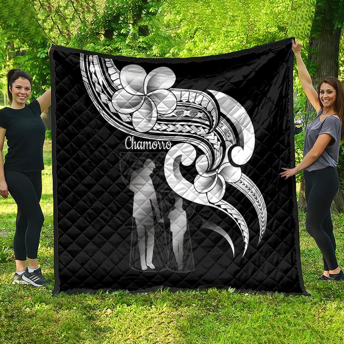 Guam Father's Day Quilt Chamorro Latte Stone Polynesian Pattern LT14 - Polynesian Pride