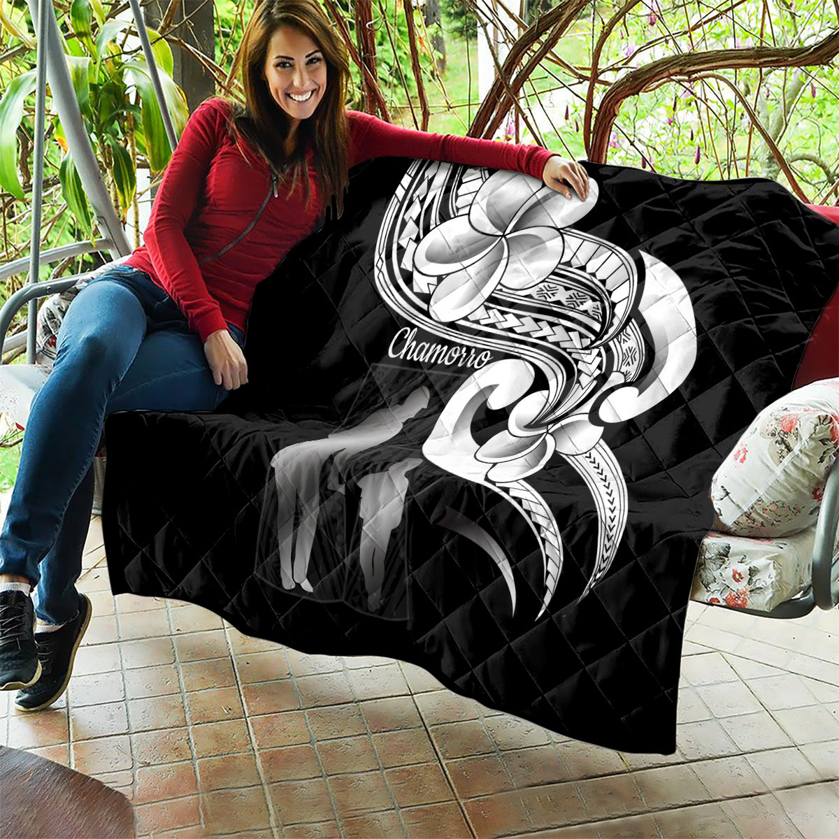 Guam Father's Day Quilt Chamorro Latte Stone Polynesian Pattern LT14 - Polynesian Pride