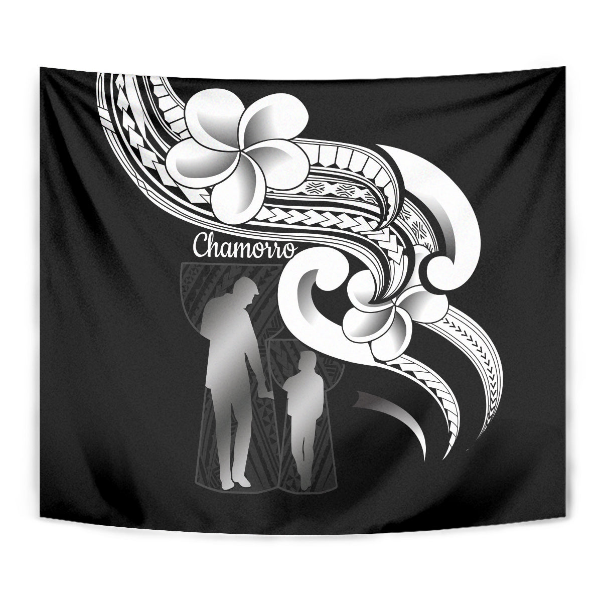 Guam Father's Day Tapestry Chamorro Latte Stone Polynesian Pattern LT14 - Polynesian Pride
