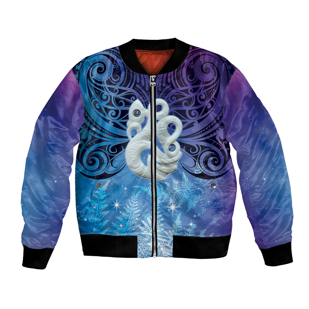 New Zealand Matariki Bomber Jacket Aotearoa Maori New Year Manaia Galaxy Vibes