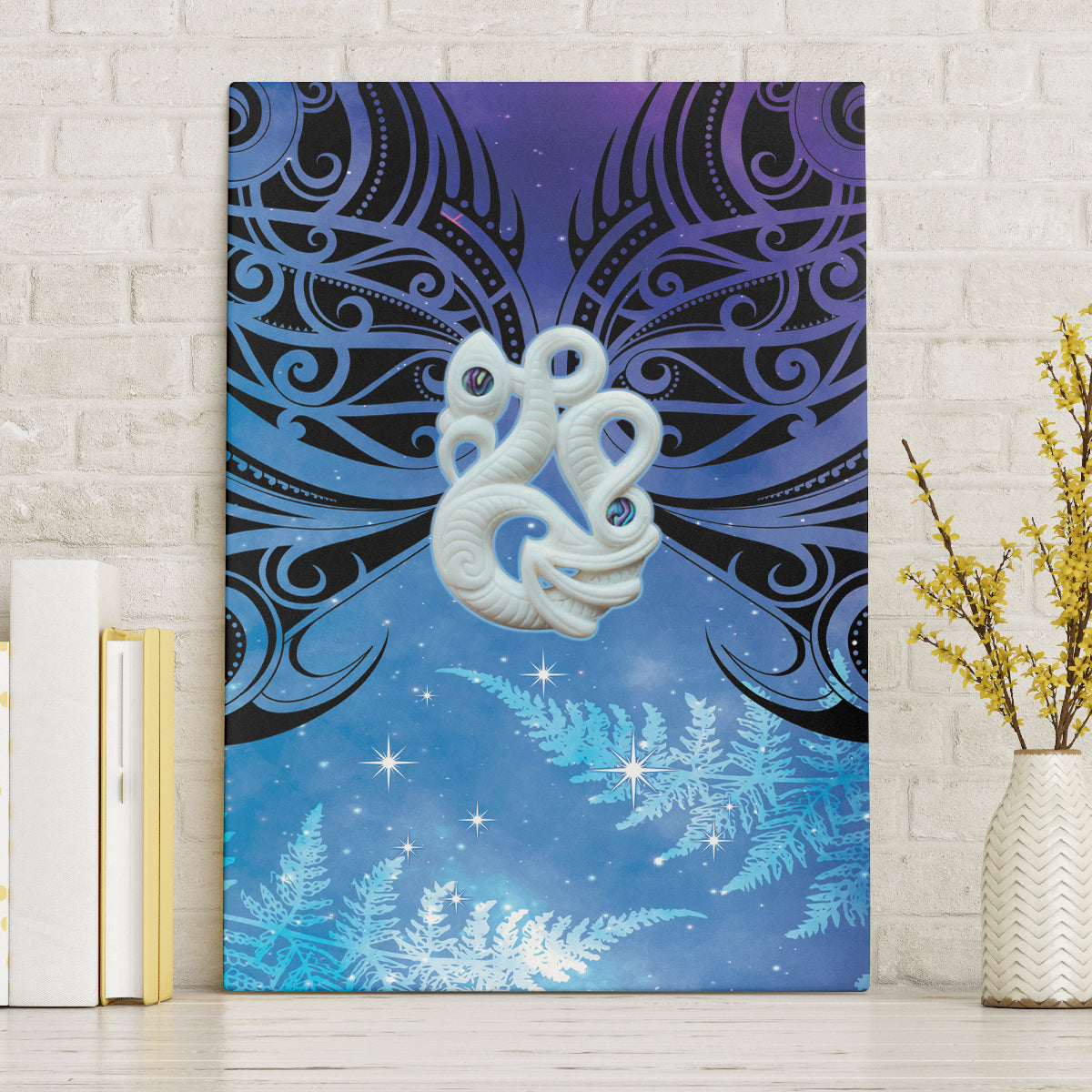 New Zealand Matariki Canvas Wall Art Aotearoa Maori New Year Manaia Galaxy Vibes