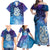 New Zealand Matariki Family Matching Off Shoulder Maxi Dress and Hawaiian Shirt Aotearoa Maori New Year Manaia Galaxy Vibes