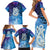 New Zealand Matariki Family Matching Short Sleeve Bodycon Dress and Hawaiian Shirt Aotearoa Maori New Year Manaia Galaxy Vibes