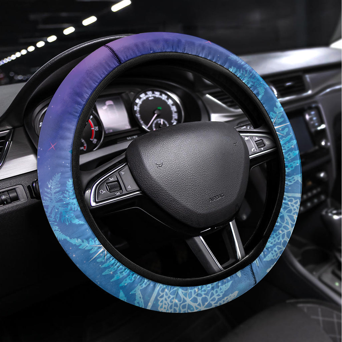 New Zealand Matariki Steering Wheel Cover Aotearoa Maori New Year Manaia Galaxy Vibes