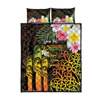 Personalised Vanuatu Independence Day Quilt Bed Set Carving Drum Sand Drawing Turtle LT14 - Polynesian Pride