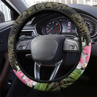 Vanuatu Independence Day Steering Wheel Cover Carving Drum Sand Drawing Turtle LT14 - Polynesian Pride