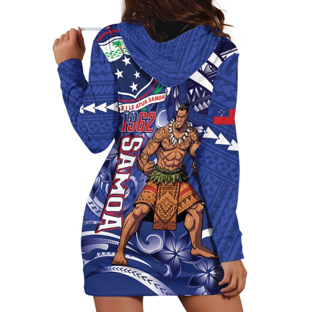 Samoa Independence Day Hoodie Dress 1962 Proud Samoan Warrior LT14 - Polynesian Pride