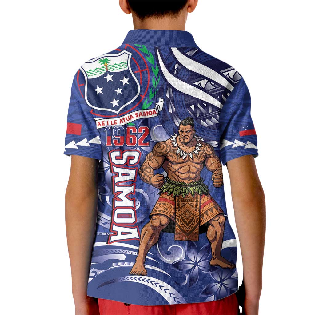 Samoa Independence Day Kid Polo Shirt 1962 Proud Samoan Warrior LT14 - Polynesian Pride