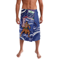 Samoa Independence Day Lavalava 1962 Proud Samoan Warrior LT14 Blue - Polynesian Pride