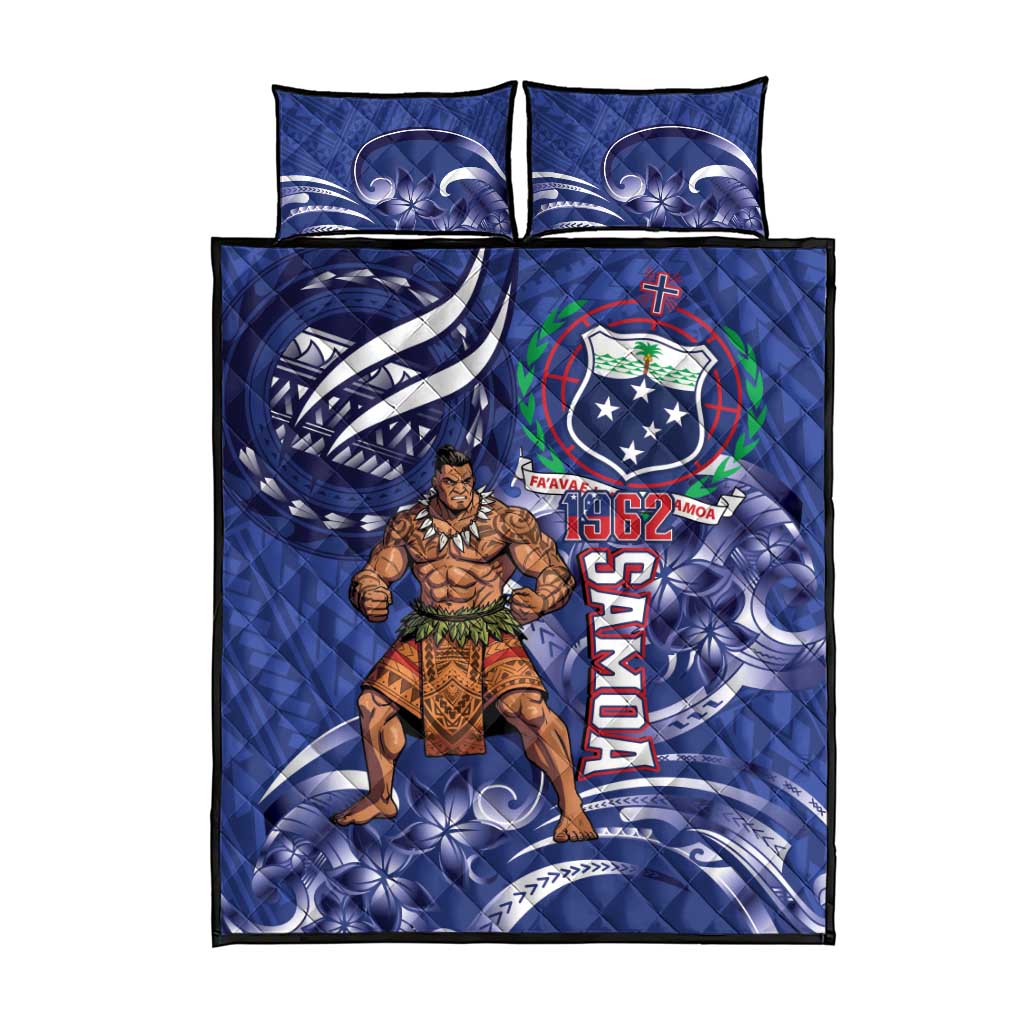 Samoa Independence Day Quilt Bed Set 1962 Proud Samoan Warrior LT14 - Polynesian Pride