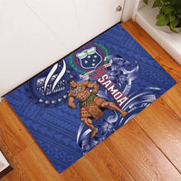 Samoa Independence Day Rubber Doormat 1962 Proud Samoan Warrior LT14 - Polynesian Pride