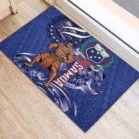 Samoa Independence Day Rubber Doormat 1962 Proud Samoan Warrior LT14 - Polynesian Pride