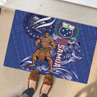 Samoa Independence Day Rubber Doormat 1962 Proud Samoan Warrior LT14 - Polynesian Pride